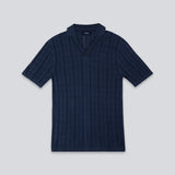 Dijon Silk Polo - Navy