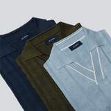 Dijon Silk Polo - Light Blue