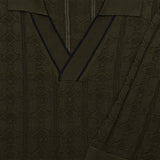 Dijon Silk Polo - Khaki