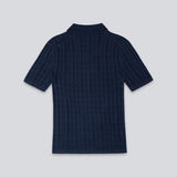 Dijon Silk Polo - Navy