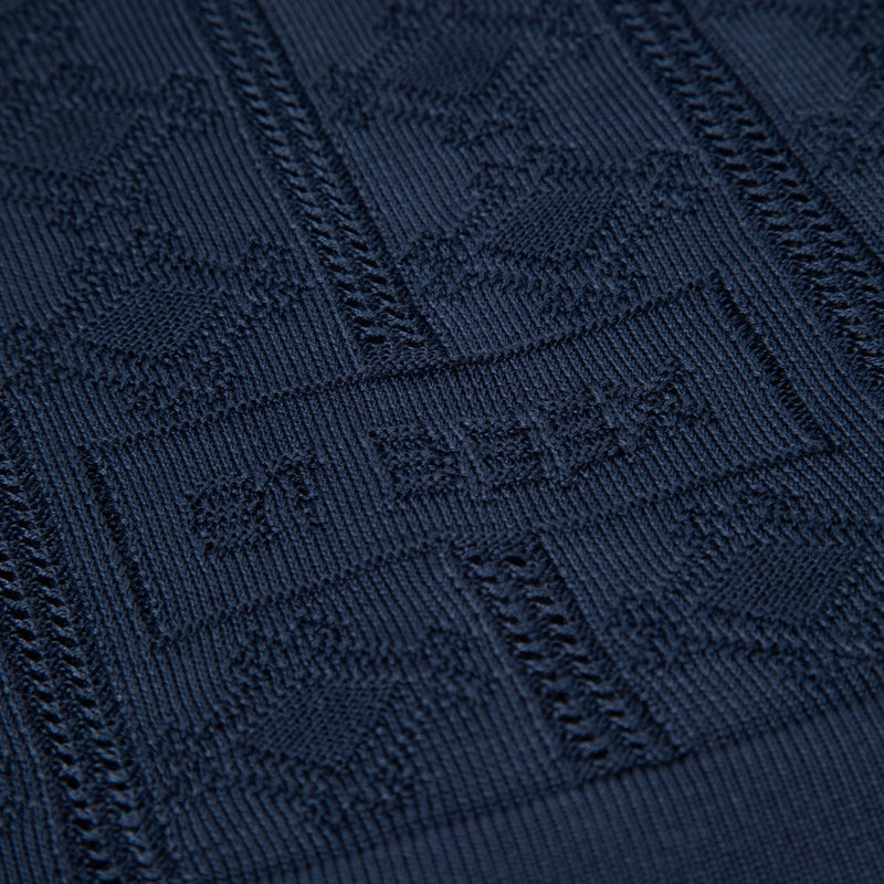 Dijon Silk Polo - Navy